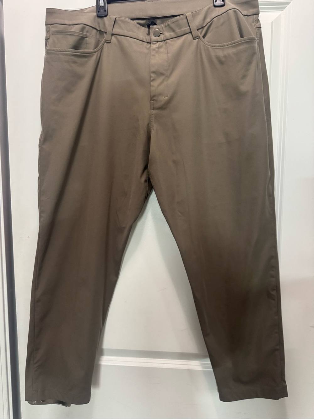 lululemon Commission Slim Fit  Men's Olive/Tan Chino Pants